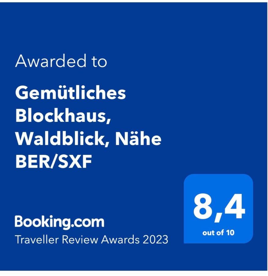 Gemuetliches Blockhaus, Waldblick, Naehe Ber/sxf Hébergement de vacances